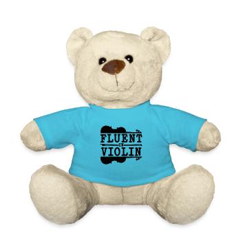 Violon courant aime la musique classique Violoniste - Nounours - bleu outremer - Devant