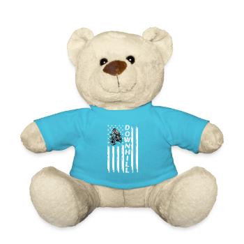 Downhill Mountain Bike Moto Cross - Teddy Bear - atoll blue - Front