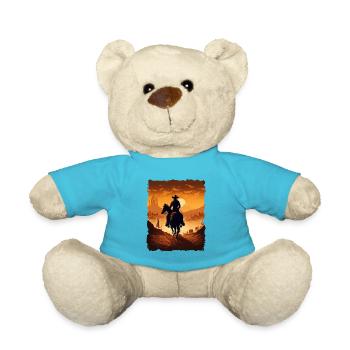 Western Cowboy Desert - Teddy Bear - atoll blue - Front