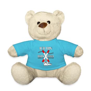 Je suis un cheminot miniature - Nounours - bleu outremer - Devant