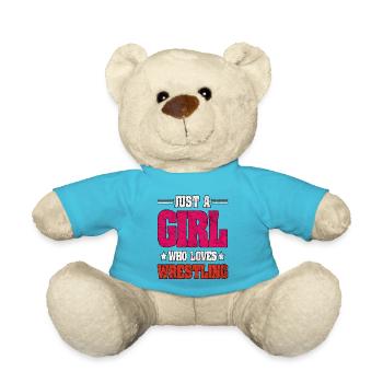 Nur ein Mädchen, das Wrestling liebt - Teddy - Atollblau - Vorne