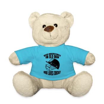 Cricket team Cricket team Cricket team - Teddy Bear - atoll blue - Front