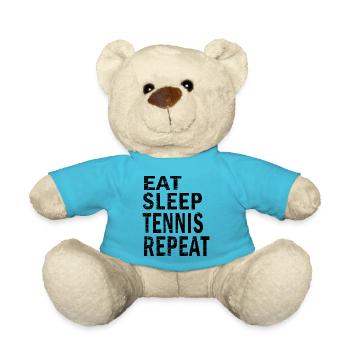 Eat sleep Tennis repeat for Tennis lovers - Teddy Bear - atoll blue - Front