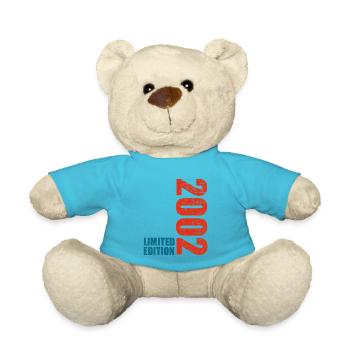 21th Birthday Boy Girl 21 Years 2002 Funny Gift - Teddy - Atollblau - Vorne