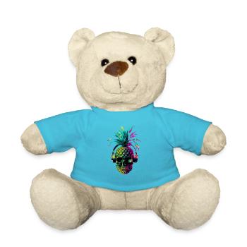 EDM Music Rave Festival Ananas Techno - Nounours - bleu outremer - Devant