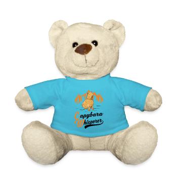 Capybara Whisperer Capibara Capibara Capybara - Teddy Bear - atoll blue - Front