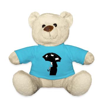 Kämpfe weiter, gib nicht auf! - Teddy - Atollblau - Vorne