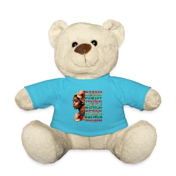 Mois de l’histoire des Noirs de mélanine Juneteenth African Pri - Nounours - bleu outremer - Devant
