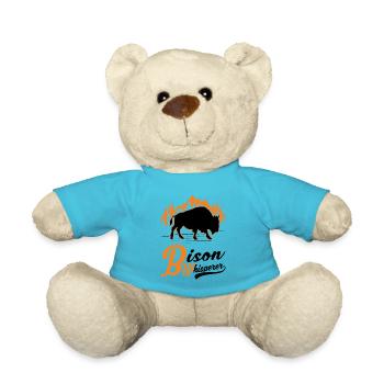 Buffalo Whisperer Buffalo Whisperer Water Buffalo - Teddy Bear - atoll blue - Front