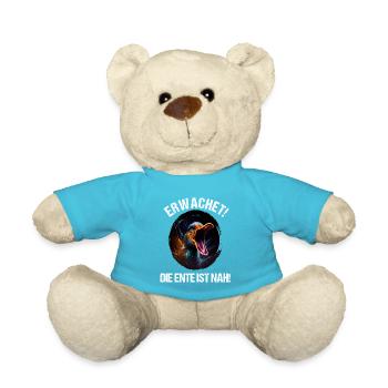 Erwachet Die Ente ist nah Duck Ente lustiges Enten - Teddy - Atollblau - Vorne