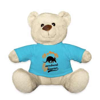 Erdferkel Flüsterer Aardvark Whisperer - Teddy Bear - atoll blue - Front