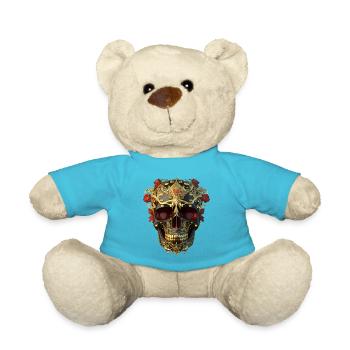 Totenkopf 07 - Teddy - Atollblau - Vorne