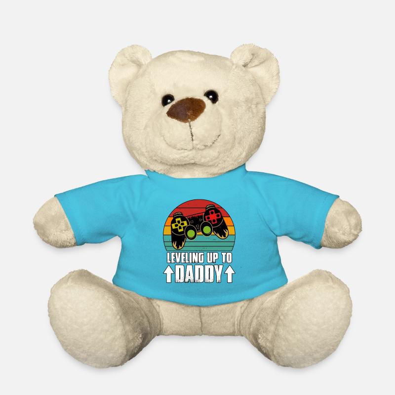 Monter de niveau à papa papa en devenir - Nounours - bleu outremer