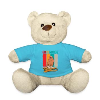 Murmeltier Flüsterer Groundhog Waldmurmeltier - Teddy - Atollblau - Vorne