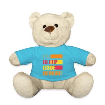 Lustiger Informatiker Spruch, Informatik - Teddy - Atollblau - Vorne