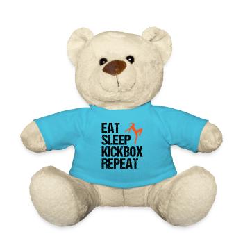 Kickboxen Spruch Kickboxerin Geschenk Damen - Teddy - Atollblau - Vorne