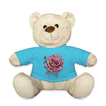 Rote Rose - Teddy - Atollblau - Vorne