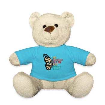 Ma belle-fille est mon enfant papillon préféré - Nounours - bleu outremer - Devant