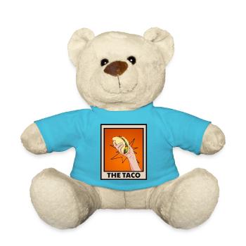 Taco Tortilla Mais Mexiko Essen I Geschenk - Teddy - Atollblau - Vorne