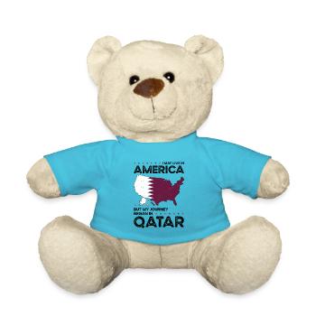 Geboren in Katar Katar Amerikaner USA - Teddy - Atollblau - Vorne