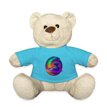 Alien DJ - Teddy Bear - atoll blue - Front