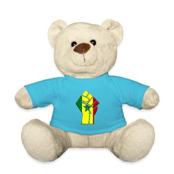 Drapeau du Sénégal Pays Sénégalais Fierté Natif - Nounours - bleu outremer - Devant