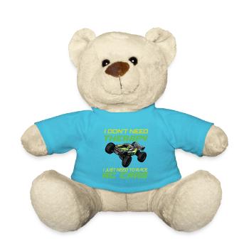RC Auto Hobby Spruch Ferngestuertes Auto - Teddy - Atollblau - Vorne
