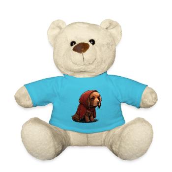 Chien mignon et triste - Nounours - bleu outremer - Devant