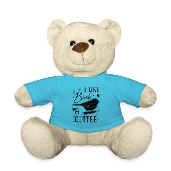 Vogel Vogelbeobachtung Vogelliebhaber Vogel Nerd - Teddy - Atollblau - Vorne