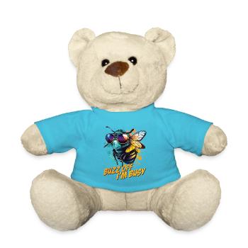 Hummel mit Sonnenbrille Buzz Off I'm Busy - Teddy - Atollblau - Vorne