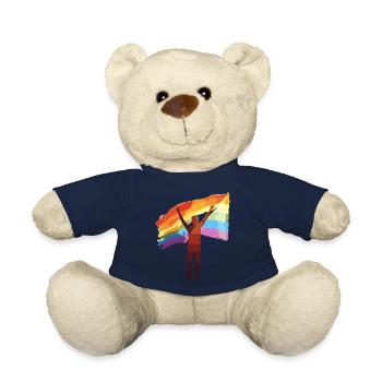 Rainbow : Colors of Love - Teddy Bear - french navy - Front