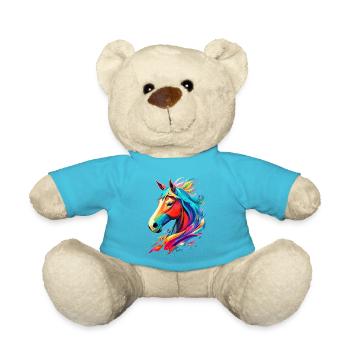 Unique designs for horse lovers! - Teddy Bear - atoll blue - Front