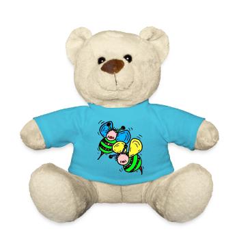 Abeilles - Nounours - bleu outremer - Devant