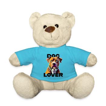 Dog Lover American Stafford - Teddy Bear - atoll blue - Front
