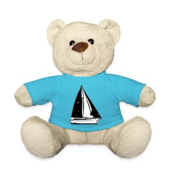 Segelboot Segelsport Segelschiff Segeln Segler - Teddy - Atollblau - Vorne