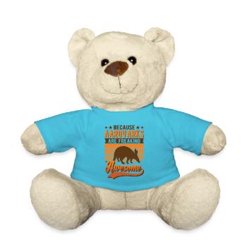 Aardvark Gift Aardvark - Teddy Bear - atoll blue - Front