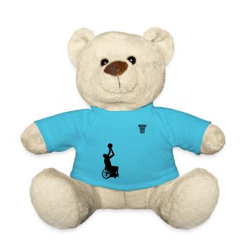 Basketball en fauteuil roulant Joueur de basketball en fauteuil roulant - Nounours - bleu outremer - Devant