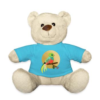 Guatemala Guatemalan Flagge DNA I Geschenk - Teddy - Atollblau - Vorne