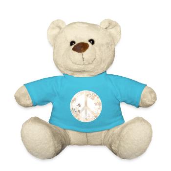 Signe de la paix amants du monde fleur hippie artistique - Nounours - bleu outremer - Devant
