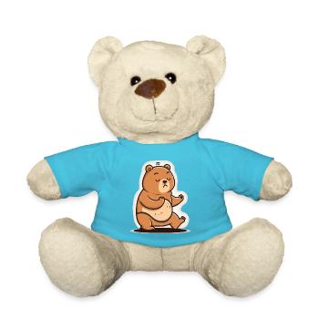 Bear Yogi - Teddy Bear - atoll blue - Front