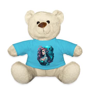 Sirène avec tatouage - Nounours - bleu outremer - Devant