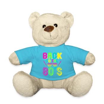 80s Themed Party Back to the 80s Costume - Teddy Bear - atoll blue - Front