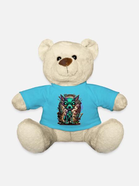 Chien extraterrestre - Nounours - bleu outremer