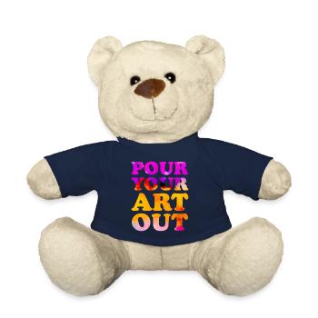 Peintre Toile Liquide Peinture Art Peinture - Nounours - bleu marine - Devant