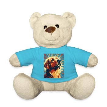 Labrador Dogs Maman et Labfather Papa Golden - Nounours - bleu outremer - Devant
