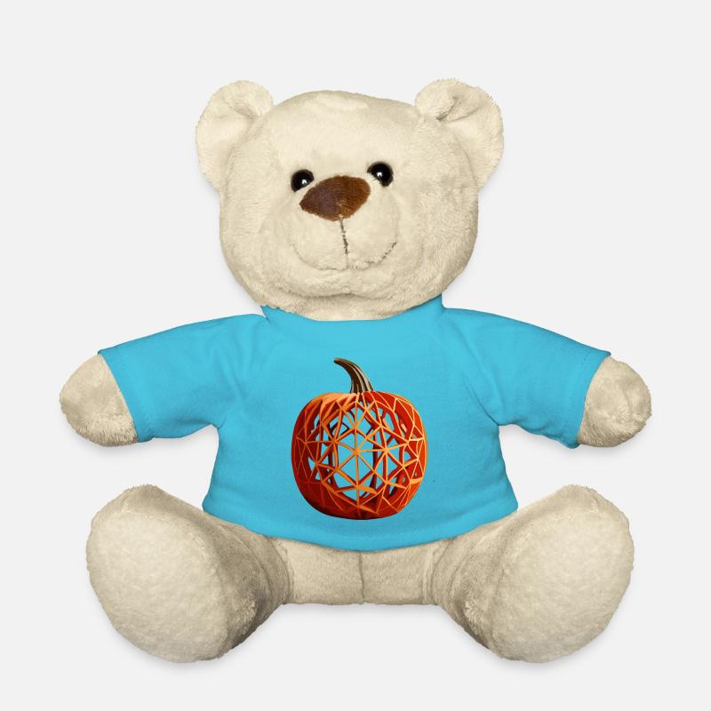Halloween Pumpkin - Teddy Bear - atoll blue
