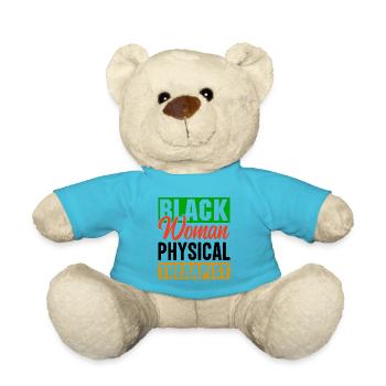 PT Physiotherapy Physiotherapist Job - Teddy Bear - atoll blue - Front