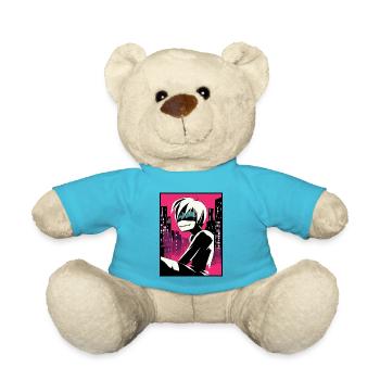 Dessin animé Anime Manga Ville Zombie Goule - Nounours - bleu outremer - Devant