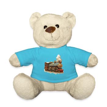Royal Christmas Procession with Ornaments - Teddy Bear - atoll blue - Front