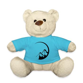 Circle - Mountain - (6) - Teddy Bear - atoll blue - Front